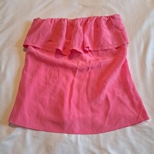 Lilly Pulitzer women's Ginny XXS pink silk shirt